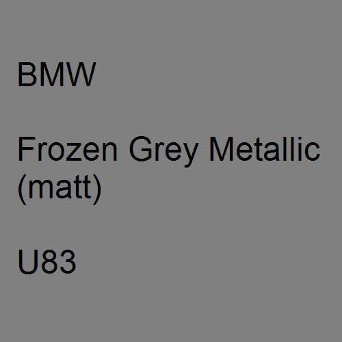 BMW, Frozen Grey Metallic (matt), U83.